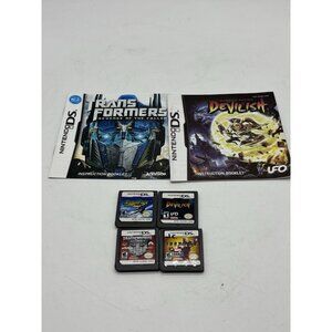 Nintendo DS Game Lot 4  Games Star Fox, Transformers, Iron Man, Devilish Works